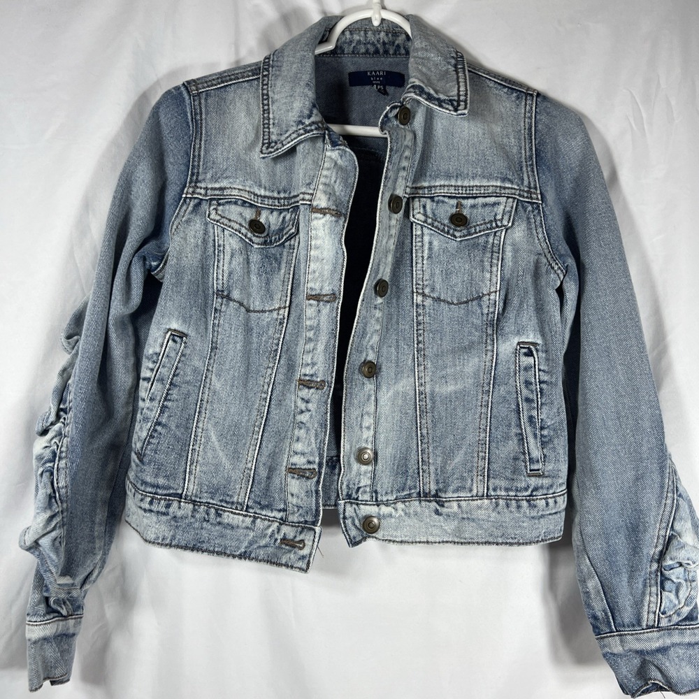 Kaari blue Denim Jacket Women's Jacket petite small–